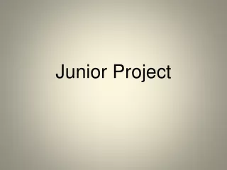 Junior Project