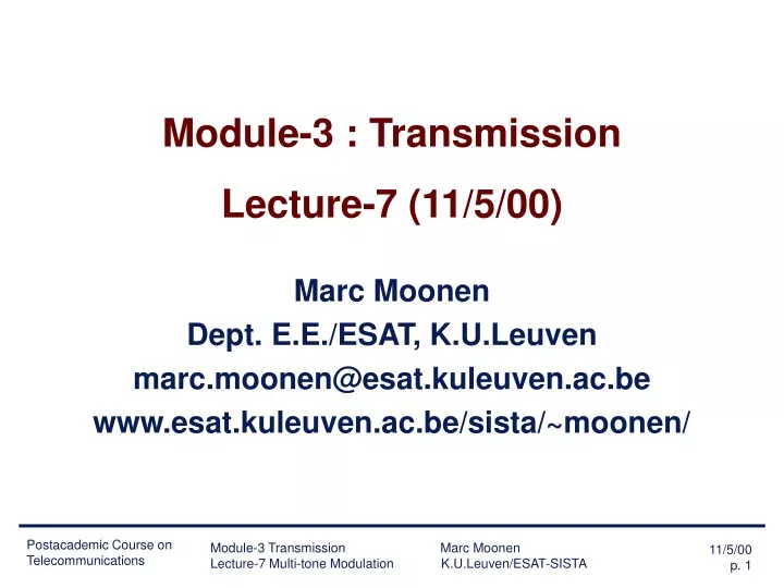 module 3 transmission lecture 7 11 5 00
