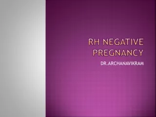 Rh NEGATIVE PREGNANCY
