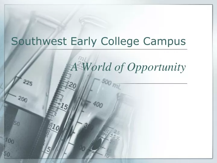 southwest early college campus