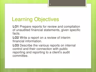 Learning Objectives