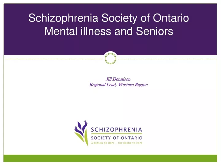 schizophrenia society of ontario mental illness