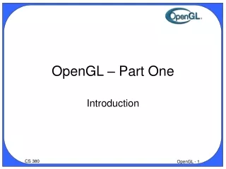 OpenGL – Part One