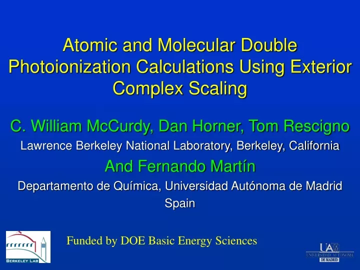 atomic and molecular double photoionization calculations using exterior complex scaling