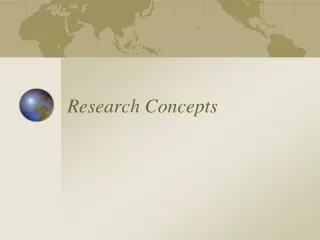 Research Concepts