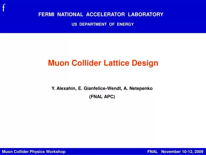 fermi national accelerator laboratory