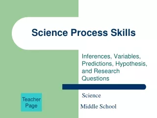 Science Process Skills