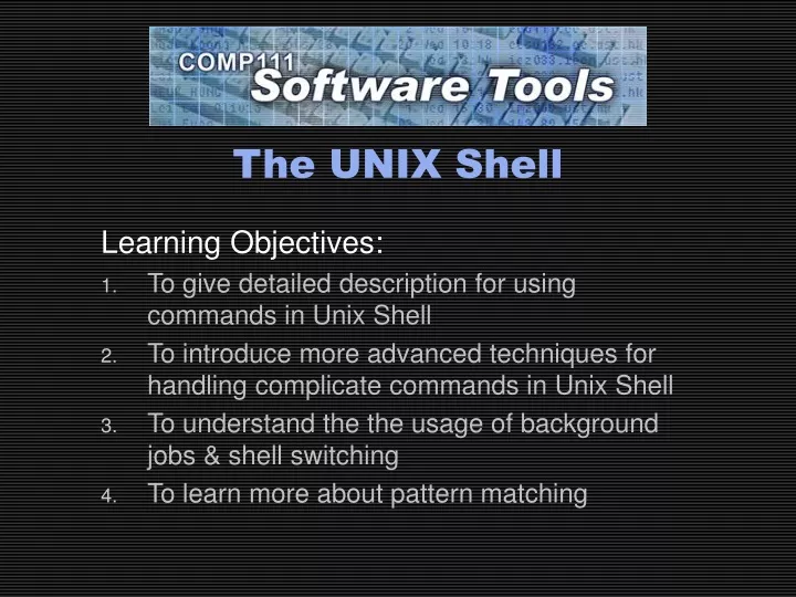 the unix shell
