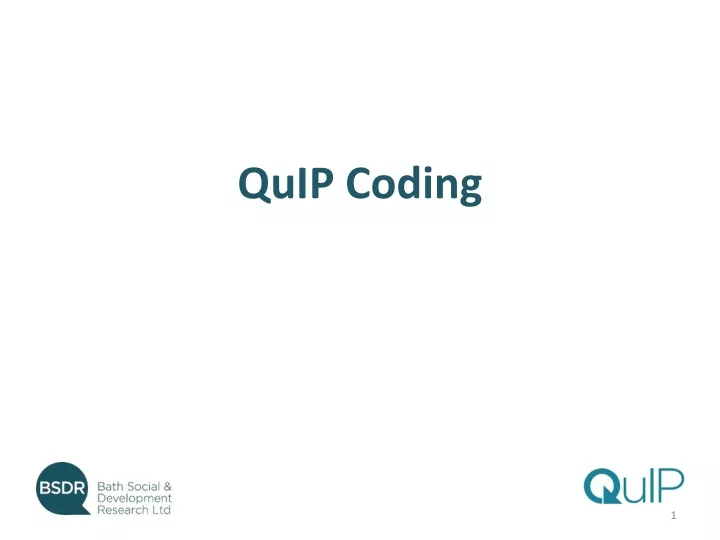 quip coding