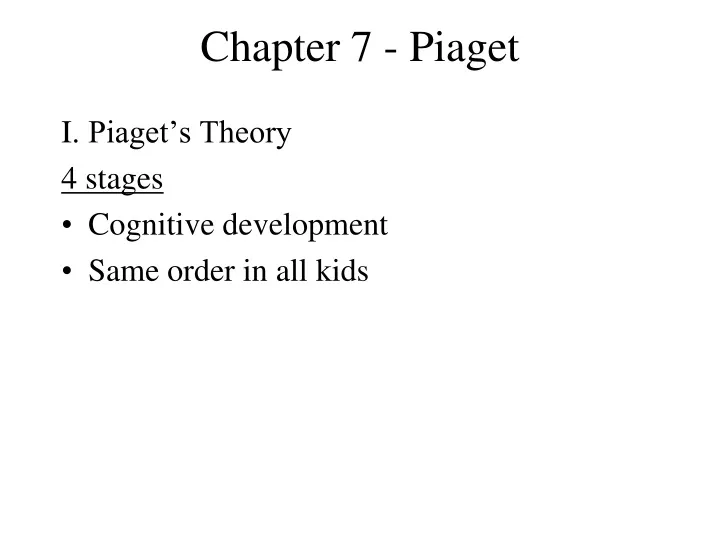 chapter 7 piaget