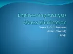 Engineering Analysis Gauss Elimination - slide 1