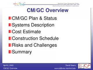 CM/GC Overview