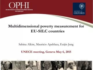 Multidimensional poverty measurement for EU-SILC countries