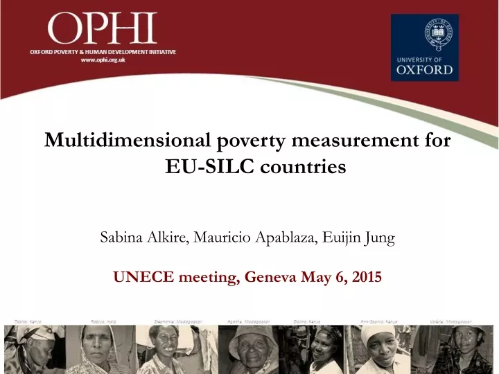 multidimensional poverty measurement for eu silc