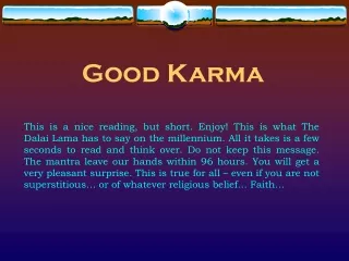 Good Karma