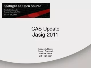 CAS Update Jasig 2011