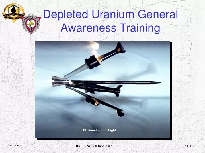 depleted uranium general awareness training