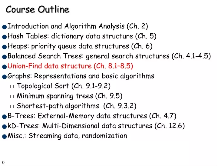 course outline