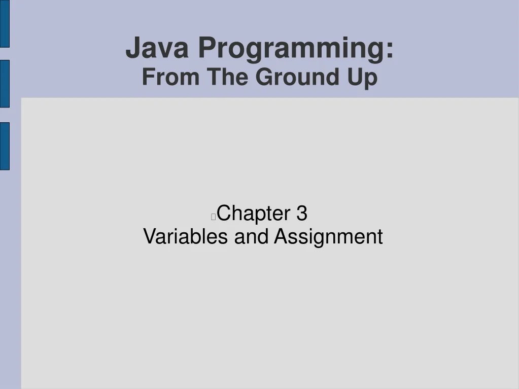 PPT - Variable Declaration in Java Programming PowerPoint Presentation ...