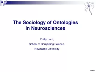 The Sociology of Ontologies in Neurosciences