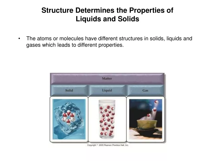 structure determines the properties of liquids