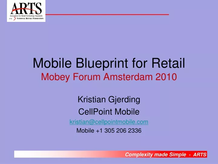 mobile blueprint for retail mobey forum amsterdam 2010