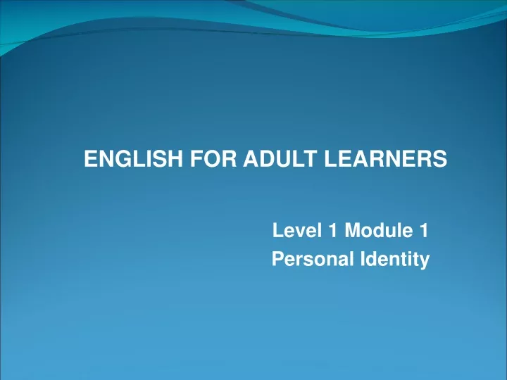 english for adult learners