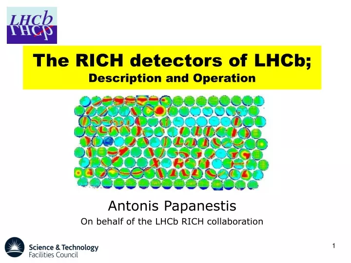 the rich detectors of lhcb description