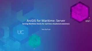 ArcGIS for Maritime: Server Serving Maritime Charts for real time situational awareness