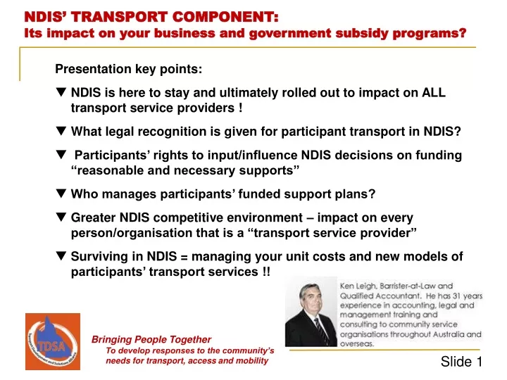 presentation key points ndis is here to stay