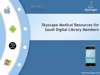 Skyscape Medical Resources for  Saudi Digital Library Members