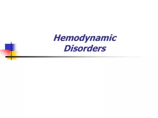 Hemodynamic  Disorders