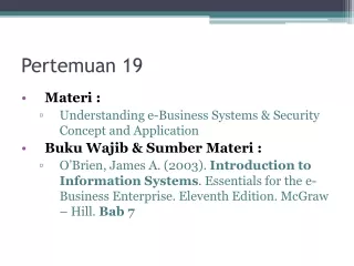 Pertemuan 19