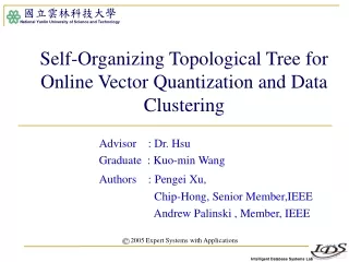 Self-Organizing Topological Tree for Online Vector Quantization and Data Clustering
