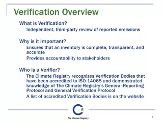 Verification Overview