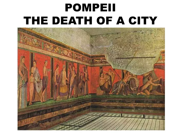 pompeii the death of a city
