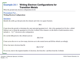 Procedure For… Writing Electron Configurations Solution