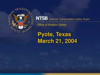 Pyote, Texas March 21, 2004