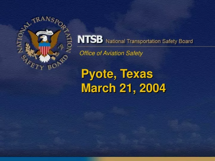 pyote texas march 21 2004