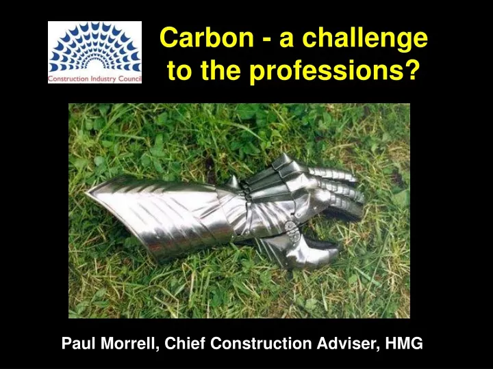carbon a challenge to the professions