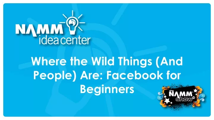 where the wild things and people are facebook for beginners