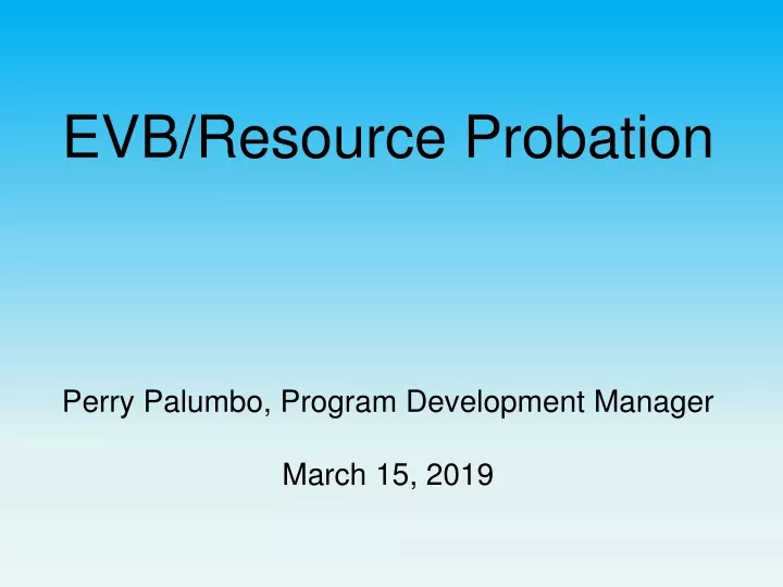 evb resource probation perry palumbo program