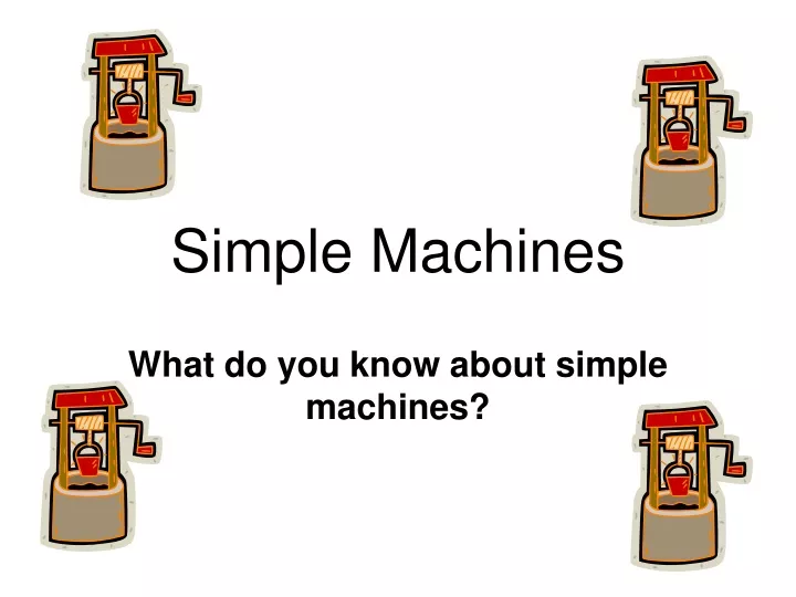 simple machines