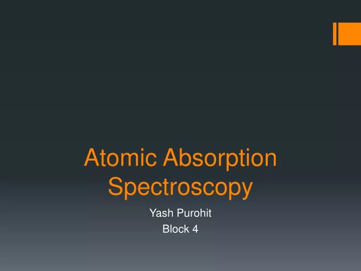 atomic absorption spectroscopy