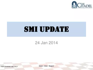 SMI Update