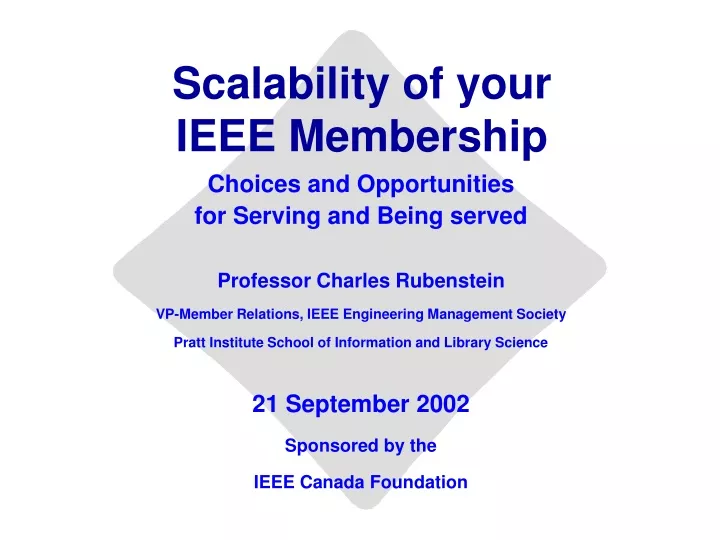 scalability of your ieee membership