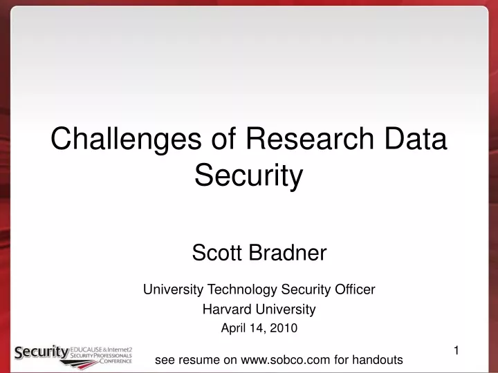 challenges of research data security