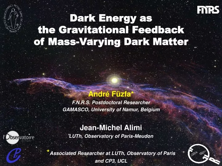 dark energy as the gravitational feedback of mass varying dark matter