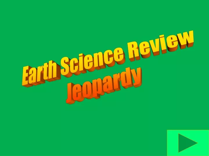 earth science review jeopardy