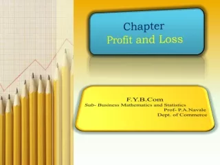 Chapter Profit and Loss